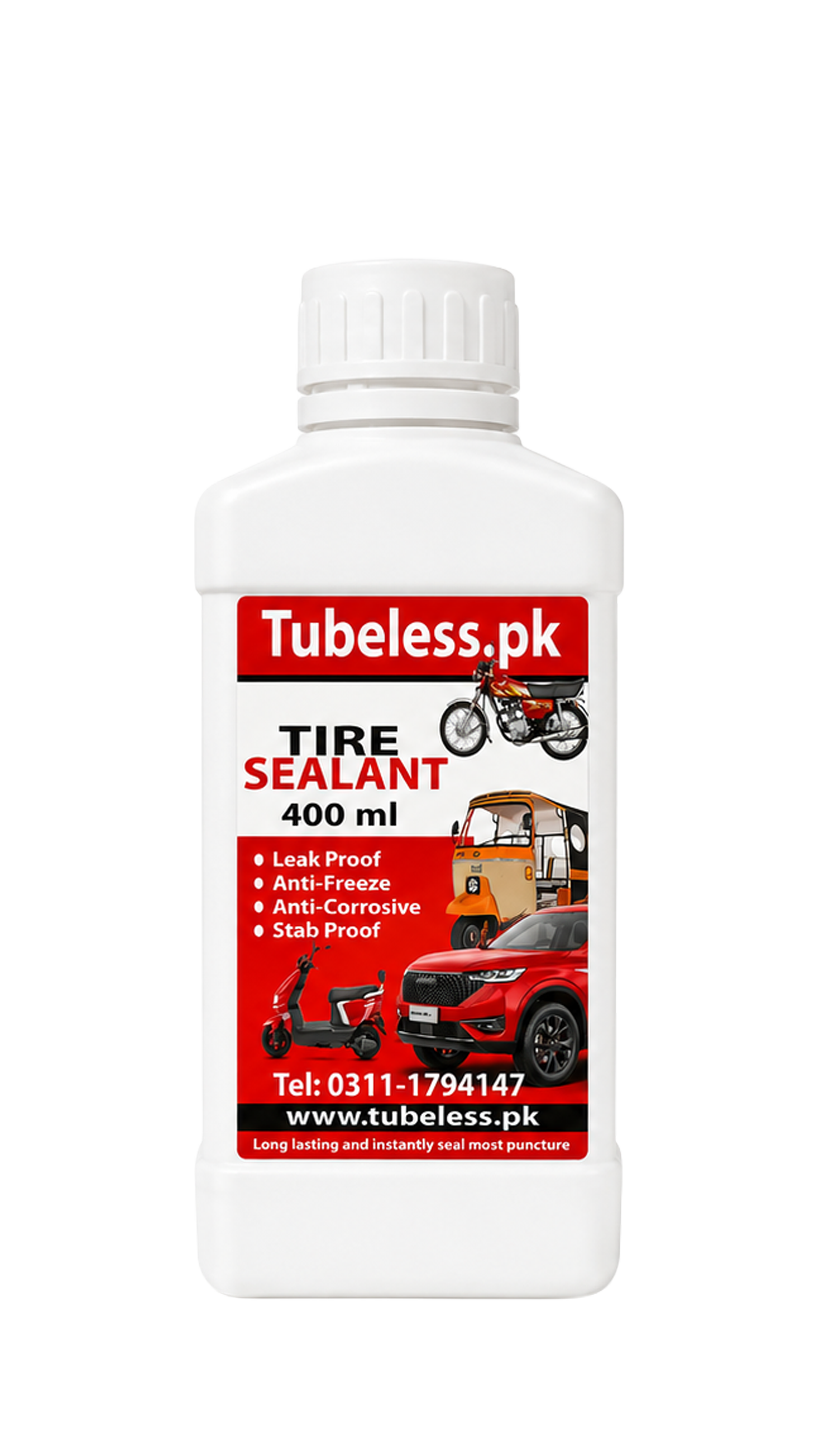 400ml Tubeless.pk Tire Sealant